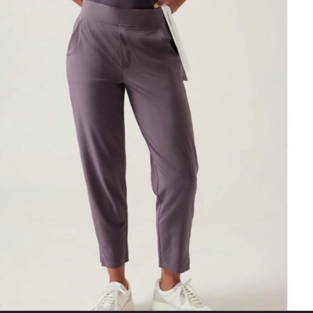 Athleta Dusty Purple Cropped Pants